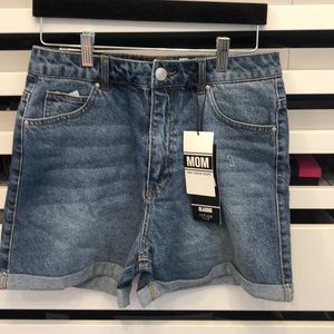 Refuge High Waisted Mom Jean Shorts